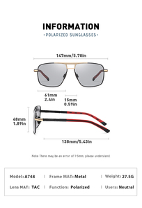 2025 <strong>Sport</strong> Men's <strong>Polarized</strong> <strong>Sunglasses</strong> with <strong>Metal</strong> Frame TAC Lens for Outdoor <strong>Sports</strong> Fashionable Eye Protection - Product Image 3