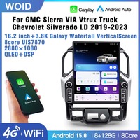 Autoradio STWEI 16,2'' UIS7870 Android 15 pour Chevrolet Silverado GMC Sierra 2019-2023 Carplay GPS Navi Multimédia Android Auto