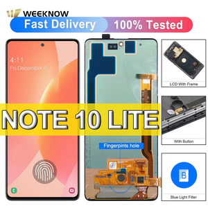 หน้าจอ OLED สำหรับ <span class=keywords><strong>Samsung</strong></span> <span class=keywords><strong>Galaxy</strong></span> <span class=keywords><strong>Note</strong></span> <span class=keywords><strong>10</strong></span> <span class=keywords><strong>Lite</strong></span> จอแสดงผล LCD N770 <span class=keywords><strong>N770F</strong></span> <span class=keywords><strong>N770F</strong></span> /ds พร้อมกรอบอะไหล่หน้าจอสัมผัส - Product Image 1