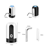 Pompe à Eau Potable Automatique, Distributeur d'Eau Électrique Portable à Recharge USB, Interrupteur pour Bouteille Universelle de 5 Gallons