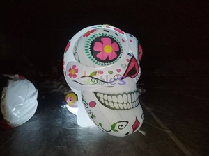 ハロウィンインフレータブルスカルスケルトンヘッドデコレーションLED照明インフレータブルシュガースカルフェスティバルイベント用 - Product Image 6