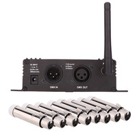 Vente directe d'usine Récepteur et émetteur sans fil 2,4 G DMX512 Console de contrôle d'éclairage de scène DMX Contrôleur DMX512 Émetteur-récepteur