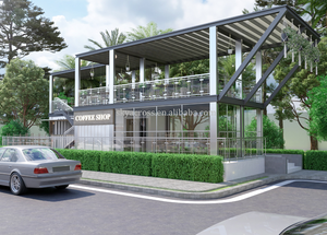 Contenedor para exteriores Cafetería Conteneur Kiosque 20 pies Casa prefabricada Kit Bar Contenedor móvil Prefabricado Cabaña al aire libre para restaurante - Product Image 6