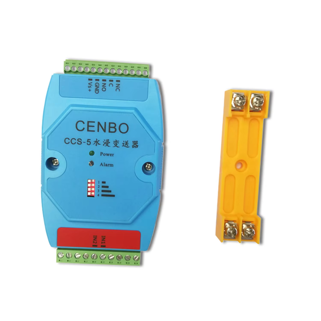 High Sensitivity Multi-channel CCS-5 Dry Contact Water Leak Detection Sensor with Rope for Home and Office Use