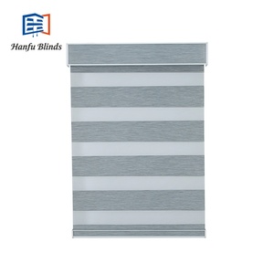 Stores zébrés <span class=keywords><strong>Shangrila</strong></span>, manuels, électriques, motorisés, rideaux de style imprimé uni, stores enrouleurs, usage quotidien, intégrés, simples - Product Image 1