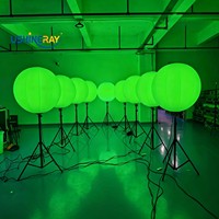 Ballon LED RGBW dynamique IP54 avec trépied, mode de couleur personnalisable, lampe pour jardin, banquet, mariage, festival, fête privée