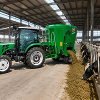 Mélangeur d'aliments TMR remorquable multi-usage pour bétail, équipement d'alimentation pour bovins et ovins