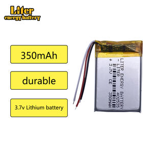 Batería de iones de litio recargable de polímero de litio de <span class=keywords><strong>3</strong></span> cables 402535 <span class=keywords><strong>3</strong></span>,7 V 350mAh para purificador de GPS MP3 reloj inteligente luz nocturna - Product Image 3