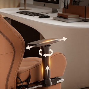 2026 Neuestes Design Luxuriöser Ergonomischer Leder-Bürostuhl mit Nacken- und Rückenmassage - Product Image 6