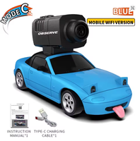 JJRC Mini SYJ-C8827 Pro Voiture RC à l'échelle 1:43 avec caméra, gyroscope, 4 roues motrices, 2.4G, drift racing à proportionnalité totale, FPV, télécommande