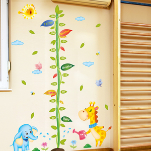 Cây Phim Hoạt Hình Động Vật Nhà Trang Trí Ngôi Nhà Cai Trị Biểu Đồ Chiều Cao Tường Stickers Đối Với Trẻ Em Phòng Phát Triển Trang Trí Nội Thất Vinyl - Product Image 2