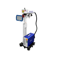 Werkspreis PET-Kunststoffflaschen PVC-Rohre und -Kabel Laserdrucker online 30 W 50 W faser-Flieglaser-Markierungsmaschine zu verkaufen