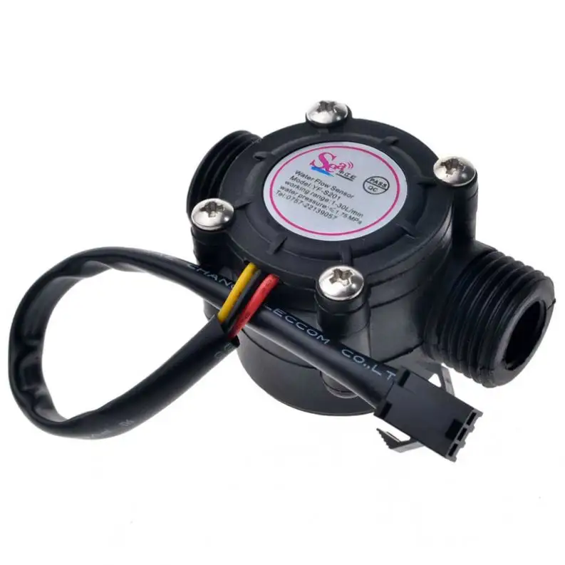 1-30L/min 물 교류 감지기 유량계 1/2 "교류 감지기 물 관제사 교류 측정 장치를 위한 1.75MPa