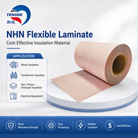 Panneau d'isolation en fibre de verre/fibre de polyester préimprégnée NHN, revêtement en fibre de polyester classe 180C/H pour équipements électriques et moteurs