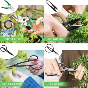 Juego de 24 Herramientas de Jardinería de Acero Inoxidable, <span class=keywords><strong>Kit</strong></span> de Herramientas para Bonsái para Plantar, Podar, Dar Forma, Accesorios de Herramientas Manuales de Jardín - Product Image 5