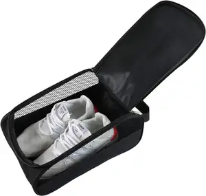 맞춤형 로고 고품질 내구성 재사용 운동화 캐리어 주최자 골프 용 친환경 지퍼 신발 가방