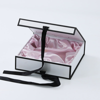 Boîte en carton pliable avec couvercle rabattable, pour chapeaux, cadeaux, chaussures, fermeture magnétique, boîte rigide, laminage mat, doublure en éponge