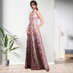 Vestido Largo de Fiesta Elegante de Un Solo Hombro para Mujer, el Más Vendido al por Mayor, Moda Femenina - Product Image 2