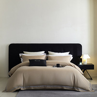 Literie en coton de soie ultra-fin de couleur unie, quatre pièces, de haute qualité, luxe léger, impression réactive, couette chinoise