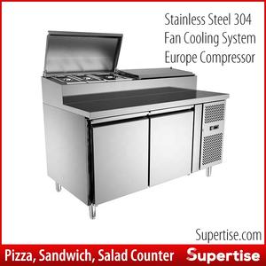 Table de préparation de Pizza, <span class=keywords><strong>comptoir</strong></span> en marbre, en acier inoxydable, <span class=keywords><strong>professionnel</strong></span>, en granit - Product Image 3