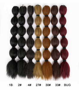 Extensión de coletero Afro rizado <span class=keywords><strong>con</strong></span> cordón, linterna Africana larga, <span class=keywords><strong>trenzas</strong></span> de Marley <span class=keywords><strong>con</strong></span> burbujas, Clip en el pelo - Product Image 5