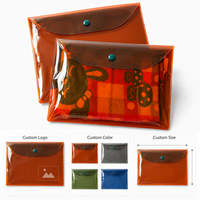 Pochettes pour documents en plastique transparent marron A6 A5 A7, étanches, enveloppes pour argent liquide, pochettes économiques