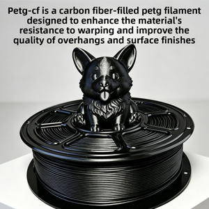 Filament d'impression 3D en fibre de carbone noire haute résistance PETG-CF 1,75 mm 1 kg Résistance à l'abrasion - Product Image 3