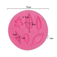XGY-184 benutzer definierte 3D-Blattform Silikon kuchen Dekorieren Schokolade DIY Silikon Fondant form. Verschiedene Blatt Silikon formen gemacht