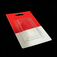 Boîte blister personnalisée anti-rayures avec insert plastique attaché au dos de la carte, emballage de vente au détail suspendu pour l'affichage des gadgets quotidiens