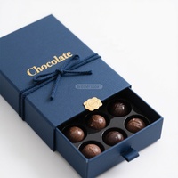 Emballage cadeau fait main pour la Saint-Valentin, boîte cadeau en chocolat de qualité supérieure avec logo personnalisé et insert