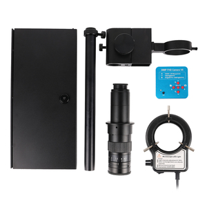 Haute résolution 180X objectif 38MP caméra <span class=keywords><strong>microscope</strong></span> de soudage monoculaire lampe à <span class=keywords><strong>LED</strong></span> tout support métallique outil de maintenance électronique - Product Image 5