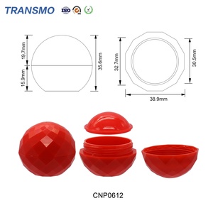 Emballage de baume à lèvres miniature en plastique, forme de boule, flacon vide pour déodorant, tube mignon, conteneur de parfum solide, bouchon à vis recyclable - Product Image 2