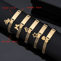 Pulsera de Acero Inoxidable con Logotipo Personalizado, Brillante, Moderna, Simple, Fresca y Elegante, Cadena de Eslabones de Malla, Pulsera Infantil