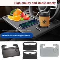 Plateau de volant multifonctionnel en plastique GM, plateau portable pour ordinateur portable de voiture