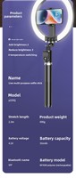 Trépied pour téléphone avec anneau lumineux LED de 10 pouces pour TikTok, lampe selfie, éclairage idéal pour la photographie, le maquillage et le streaming en direct