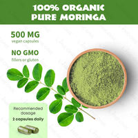 Supplément de lactation en capsules de Moringa biologique pour une alimentation accrue du lait maternel
