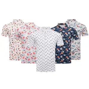 Erkek çabuk kuru nefes yaz açık hava etkinlikleri için Polo gömlekler moda baskılı kısa kollu Golf t-shirt