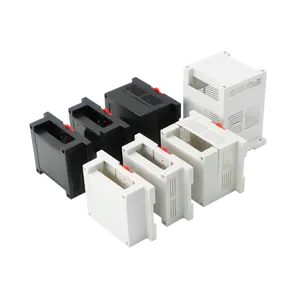 SZOMK ak-p-series Pcb Din Rail Terminal blok Relay Power Supply plastik Plc Din Rail kotak penutup untuk proyek elektronik