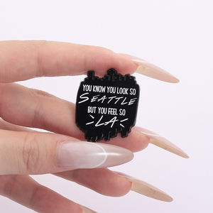 ロックンロールバンドエナメルピン音楽歌詞引用ブローチパンクスタイルラペルバッジジュエリーギフト友人ファンへのギフト - Product Image 4