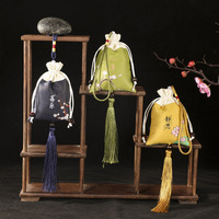 Sachet en brocart jacquard de style chinois d'inspiration zen, de type traditionnel et d'inspiration antique, pochette parfumée Duanwu, pochette à bijoux, sac à encens