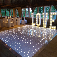 Starlit lumineux led avec espace de danse, étoile numérique, pour mariage, vente en gros,