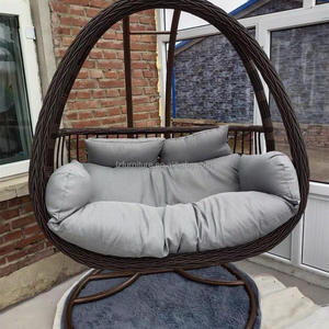 Oferta Especial: Silla Colgante de Mimbre para Jardín, Balcón o Exterior, con Estructura de Cuerda, Tipo Cesta, Diseño Huevo, Lazy Basket, Orchid - Product Image 2