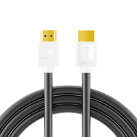 Cable HDMI de Alta Definición 8K para Conexión de TV y PC con Cobre Libre de Oxígeno