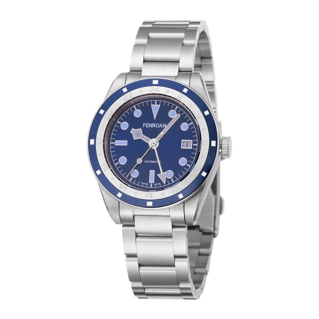 Designer Luxury Sport Automatic Stainless Steel Watch with Seiko Movement Water Resistant Analog Dial Display