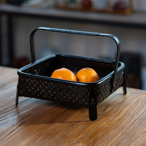 <b>Bamboo</b> Woven Baskets Rectangle Handmade Food <b>Container</b> For Fruit And Gifts - Product Image 4