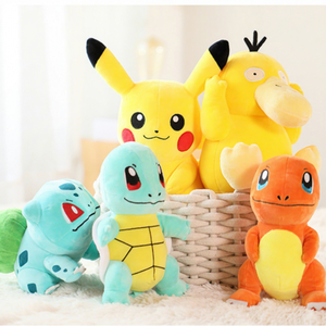 Vente en gros de jouets en <span class=keywords><strong>peluche</strong></span> d'anime japonais <span class=keywords><strong>Pokemon</strong></span>, <span class=keywords><strong>peluche</strong></span> Pikachu, <span class=keywords><strong>peluche</strong></span> Charmander, <span class=keywords><strong>peluche</strong></span> Bulbasaur - Product Image 1