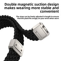 Bracelet en nylon tissé magnétique pour montre S11/S10/9 avec largeur de bande de 18-22 mm