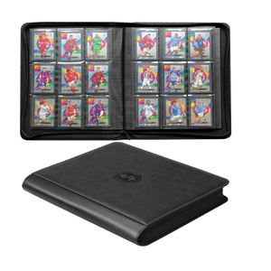 แฟ้มใส่การ์ดแบบแข็ง 9 ช่อง ปกซิป PU สำหรับใส่การ์ดขนาด 3x4 นิ้ว แบบสองด้าน เหมาะสำหรับการ์ด TCG การ์ดกีฬา ของขวัญ - Product Image 1