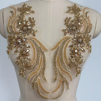 Robes de soirée brodées à la main style queue de phénix en maille, avec appliques florales, accessoires de mariage en strass de verre, best-seller