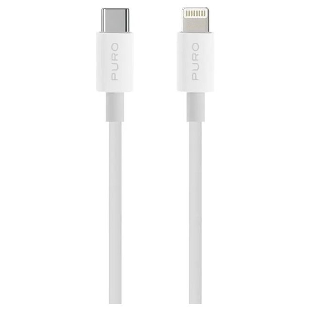 Puro for White USB Type-C Charging Cable 1m TPE/TPR Material CAPLTUSBCWHI